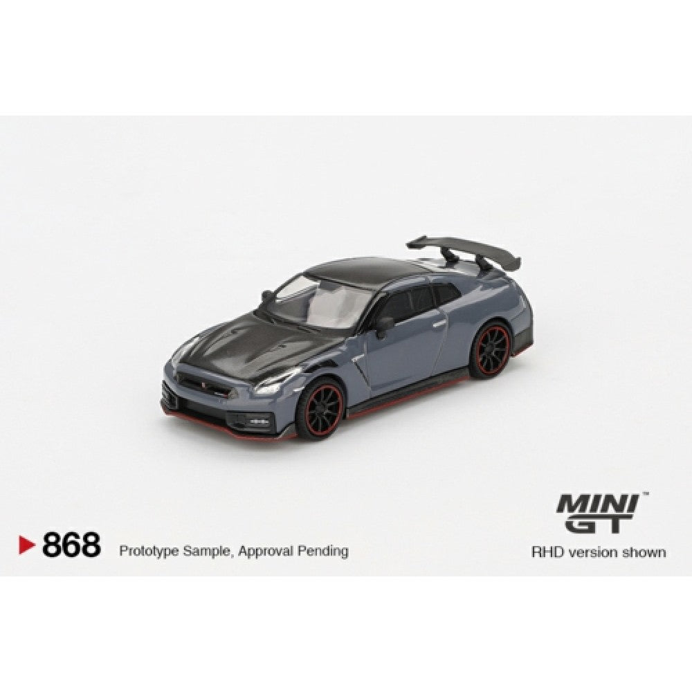 1:64 MINI GT MGT00868-R NISSAN GT-R NISMO 2024 NISMO STEALTH GREY (RHD)