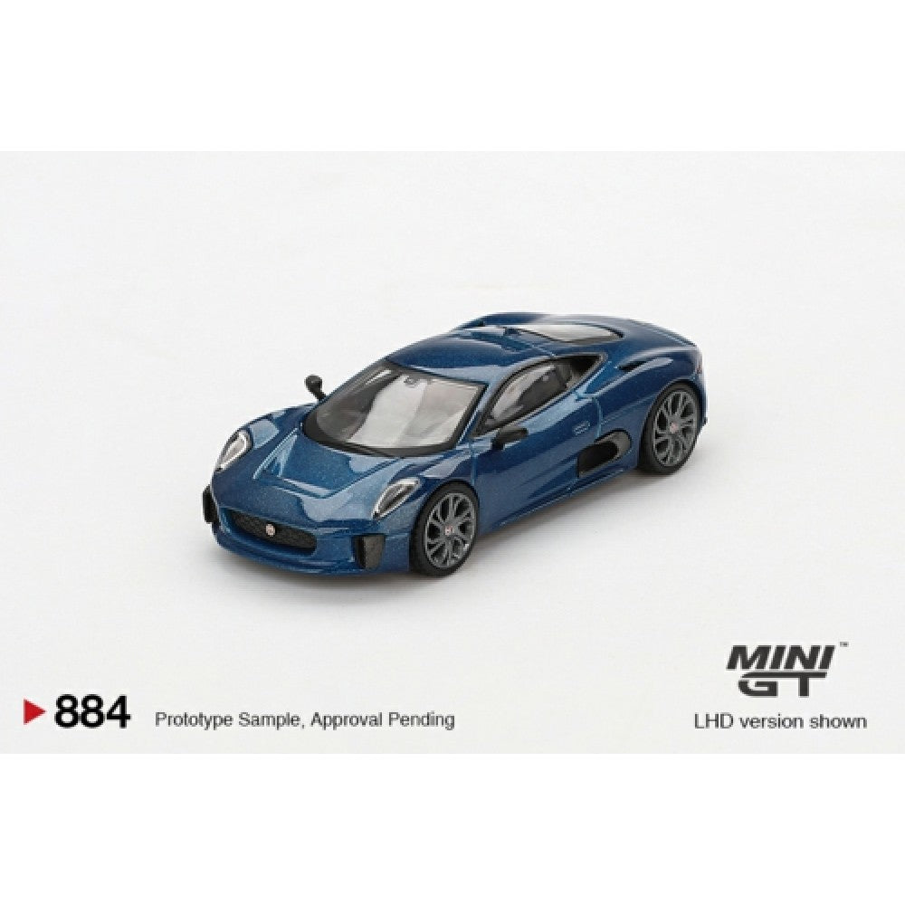 Jaguar C-X75 Blue (LHD) Blister Packaging 1:64 Mini GT (MGT00884-BL)