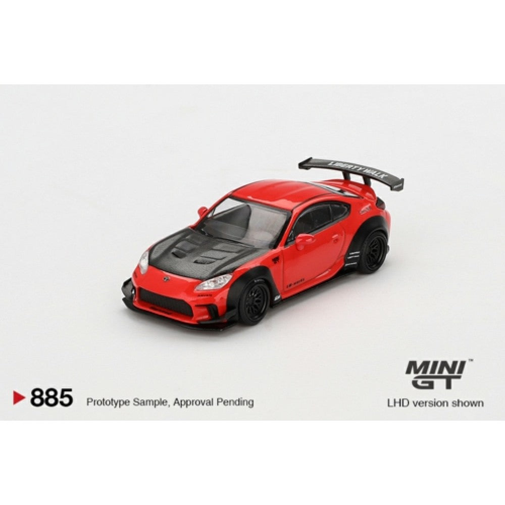 Toyota GR86 LB Nation Red (LHD) Blister Packaging 1:64 Mini GT (MGT00885-BL)