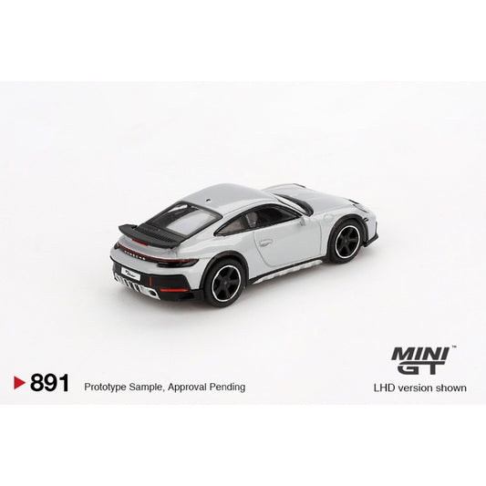 Porsche 911 Dakar Ice Grey Metallic (RHD) 1:64 Mini GT Model Car (MGT00891-R)