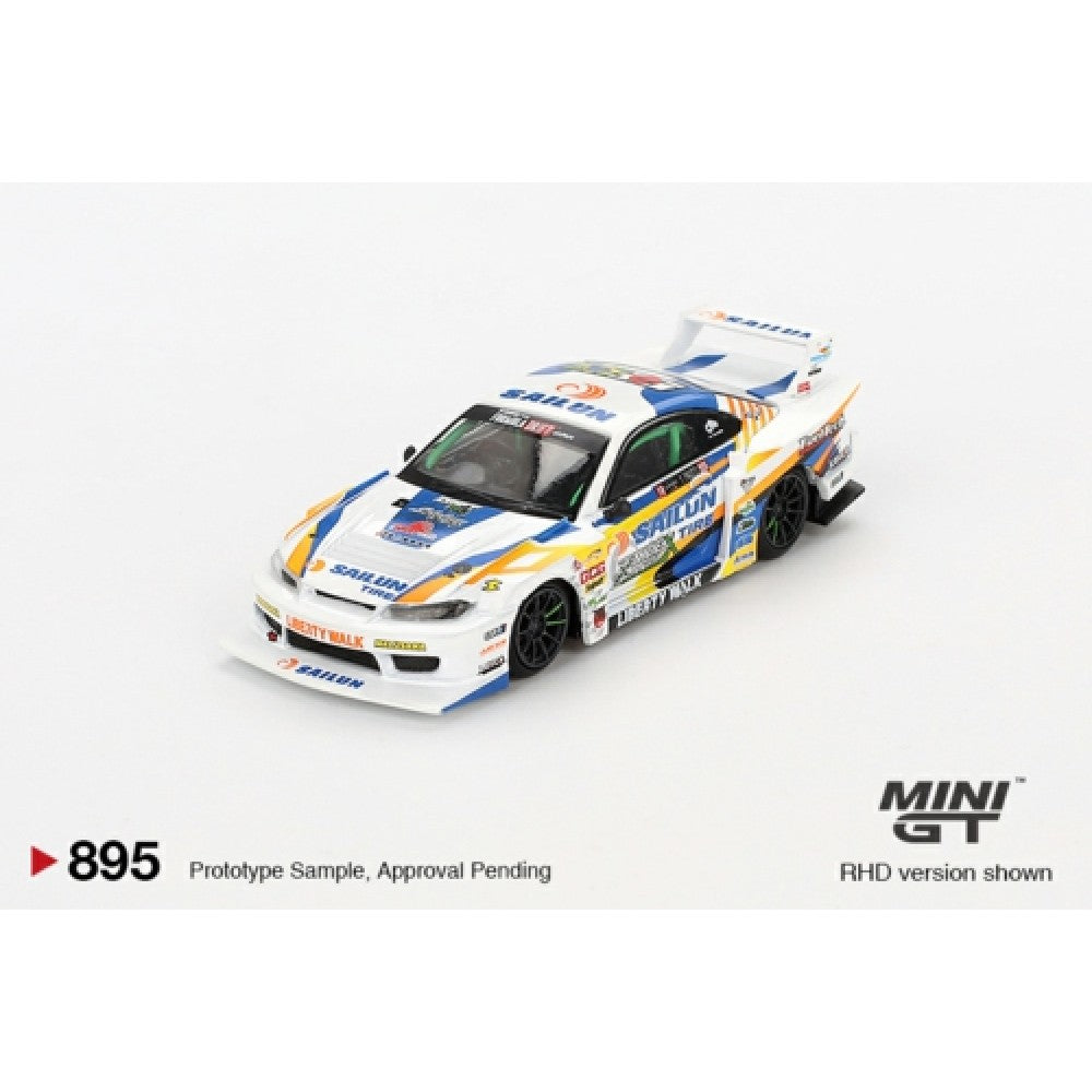 Nissan LB-Super Silhouette S15 Silvia #555 2023 Formula Drift Japan (RHD) Blister 1:64 Mini GT (MGT00895-BL)