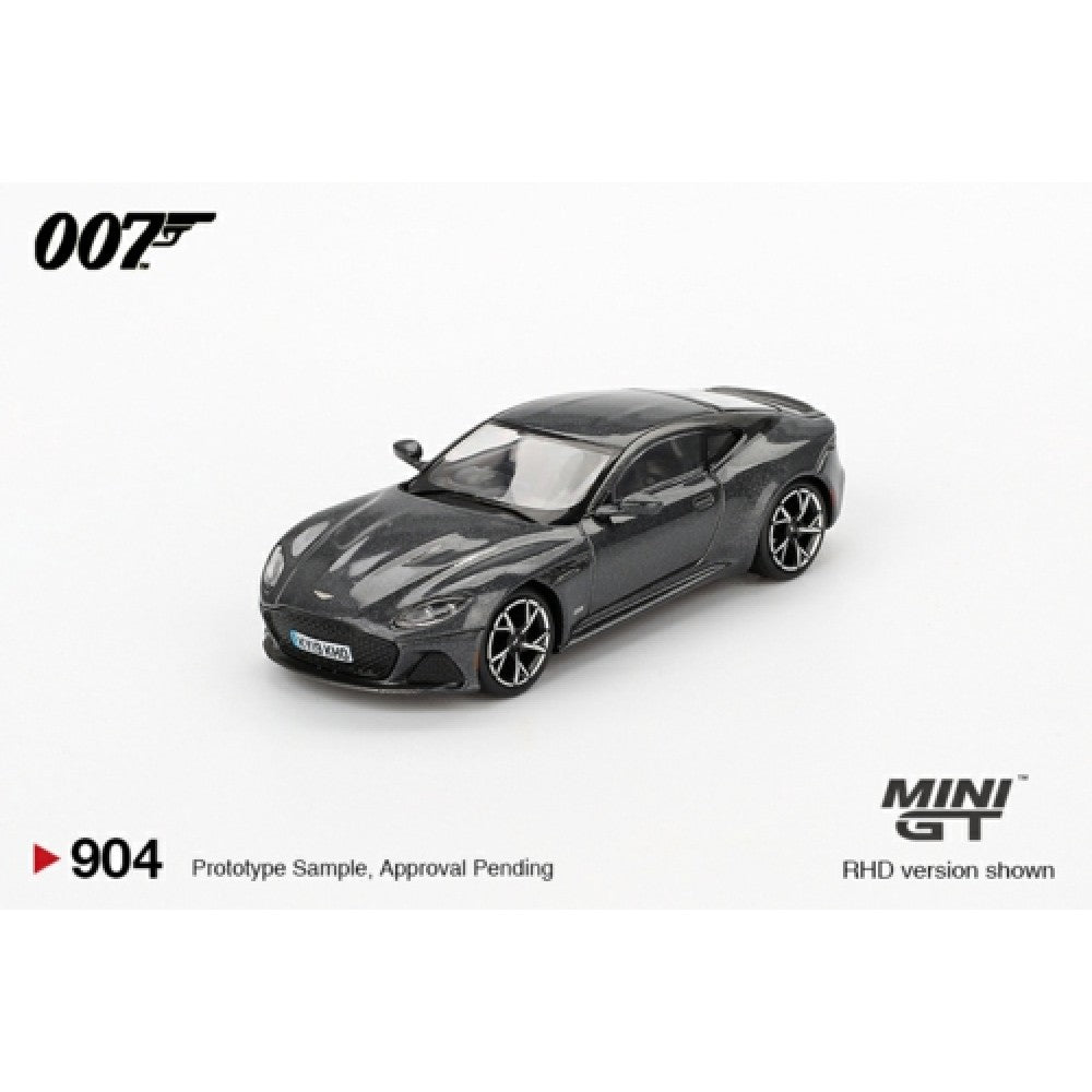 PRE ORDER STOCKS DUE AUGUST / SEPTEMBER 2025 1/64 MINI GT MGT00904-007S ASTON MARTIN DBS NO TIME TO DIE (RHD) SPANISH BLISTER PACKAGING