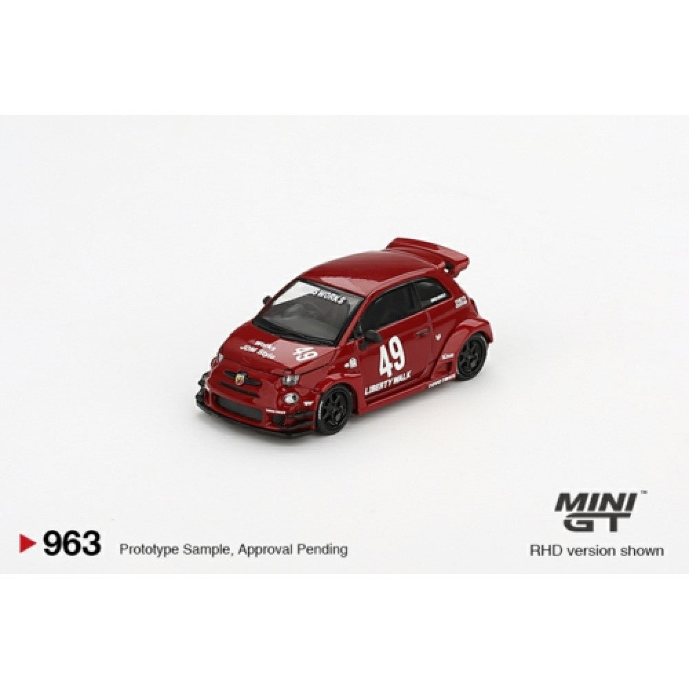 1:64 MINI GT LB-Works X Abas Works Abarth 595 Red (RHD) MGT00963-R