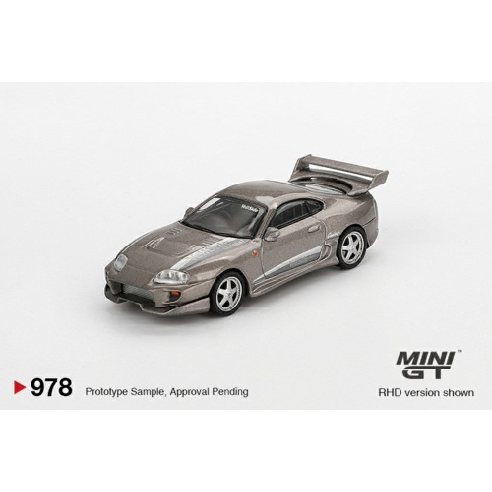 1:64 MINI GT MGT00978-BL TOYOTA SUPRA VEILSIDE COMBAT V-II COMBAT GREY (LHD) BLISTER PACKAGING