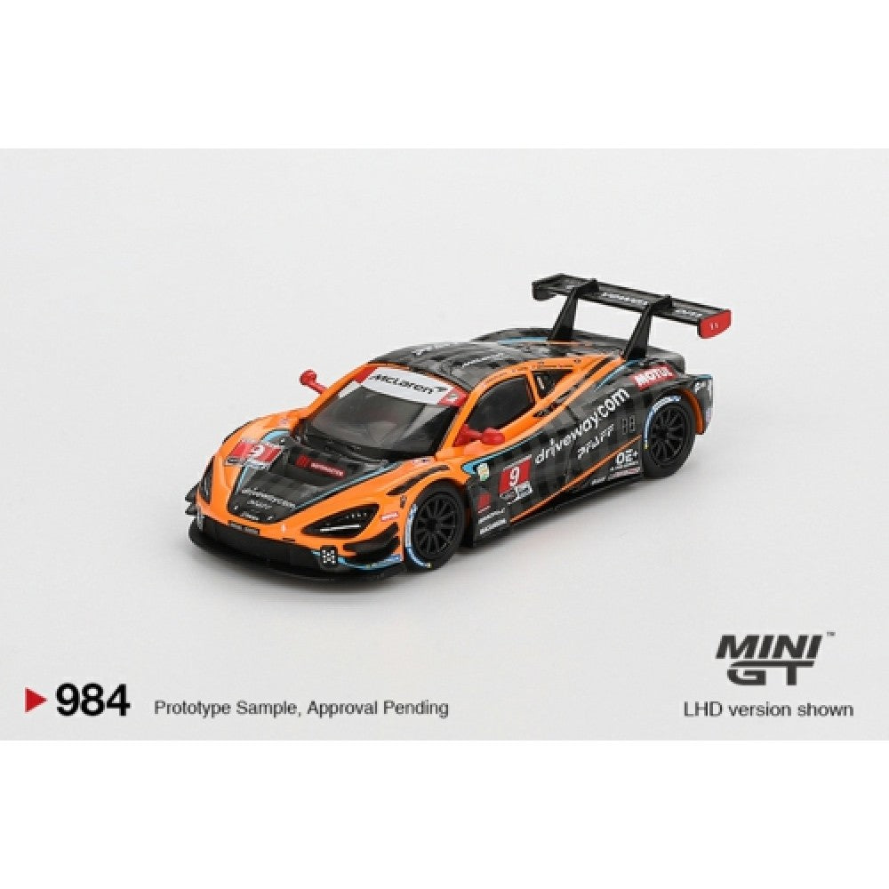 1:64 MINI GT MGT00984-BL MCLAREN 720S GT3 EVO PFAFF MOTORSPORTS 2024 IMSA DAYTONA 24 HRS (LHD) BLISTER PACKAGING