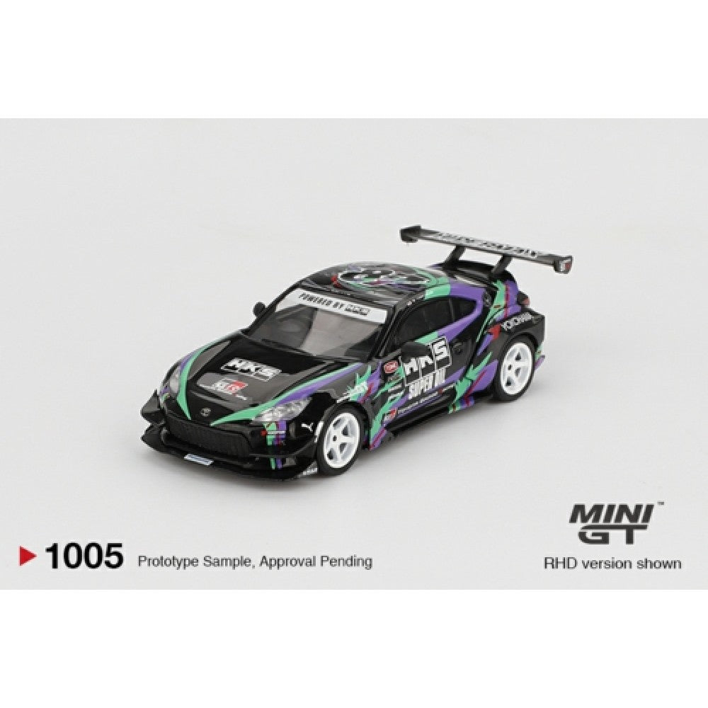 1:64 MINI GT MGT01005-BL TOYOTA GR86 HKS TYPE R 2022 TOKYO AUTO SALON (RHD) BLISTER PACKAGING