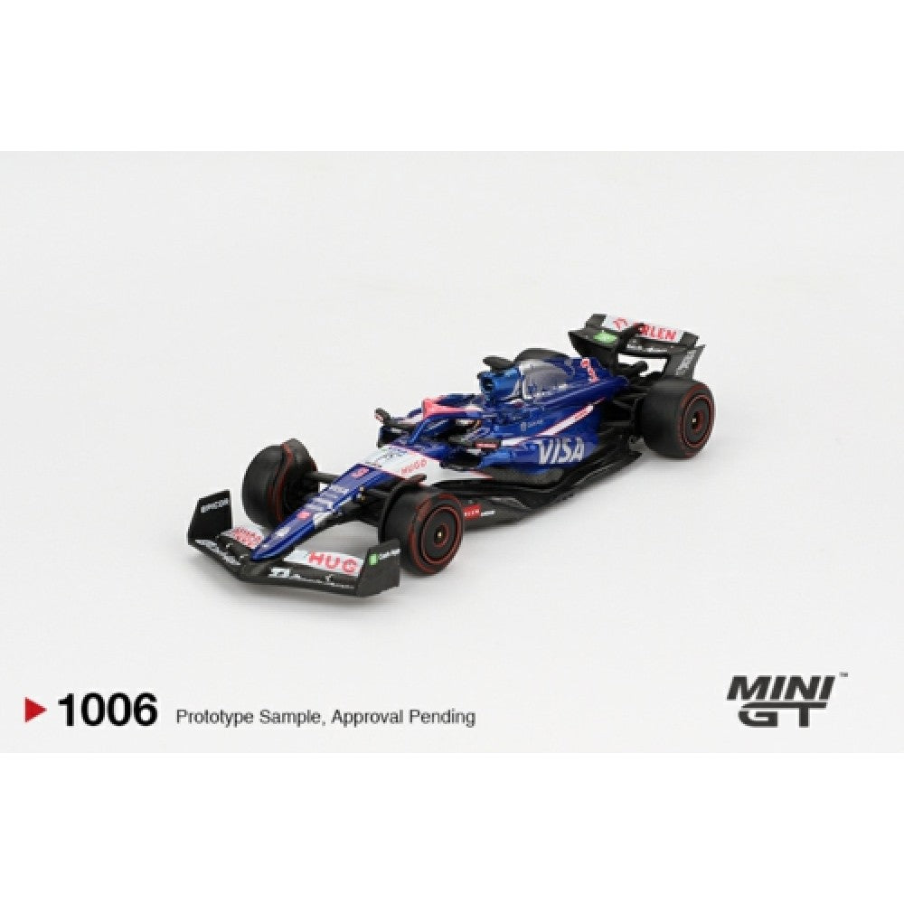 PRE ORDER STOCKS DUE NOVEMBER / DECEMBER 2025 1:64 MINI GT MGT01006-BL RB VCARB 01 NO.3 DANIEL RICCIARDO 2024 F1 2024 BAHRAIN GP BLISTER PACKAGING