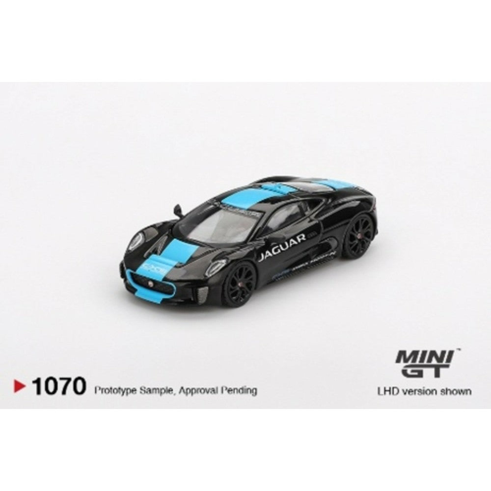 PRE ORDER STOCKS DUE DECEMBER 2025 / JANUARY 2026 1:64 MINI GT MGT01070-L JAGUAR C-X75 BLACK (LHD)