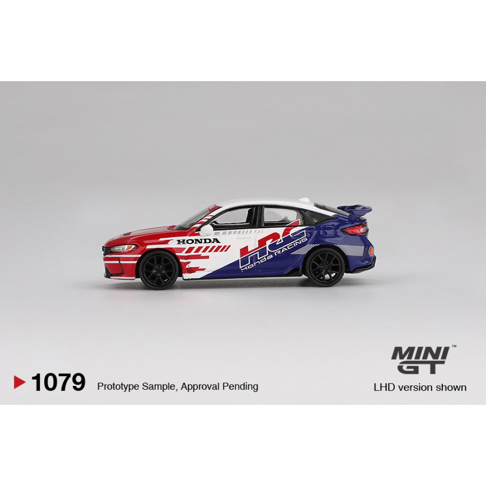 Honda Civic Type R 2024 Pace Car Hrc (LHD) Blister Packaging 1:64 Mini GT Model Car (MGT01079-BL)