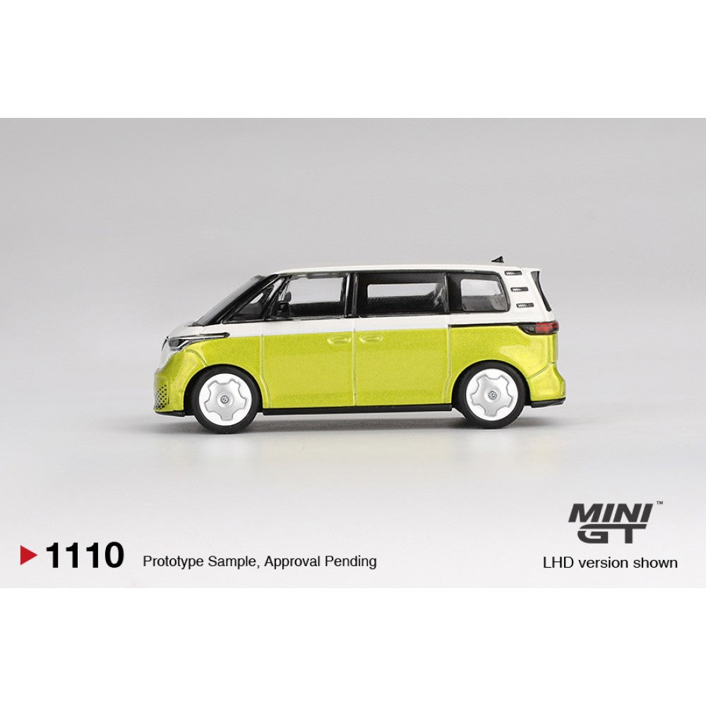 Volkswagen ID.Buzz Candy White / Pomelo Yellow (RHD) 1:64 Mini GT Model Car (MGT01110-R)