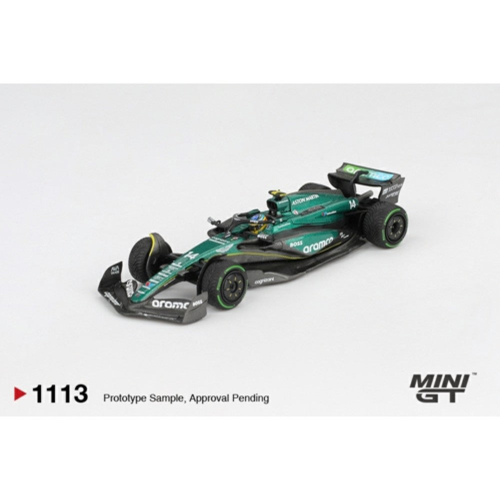 Pre-Order β 1:64 MINI GT Aston Martin AMR24 No.14 Fernando Alonso 2024 F1 Canadian GP (Blister Packaging β MGT01113-BL, Due Jan/Feb 2026)