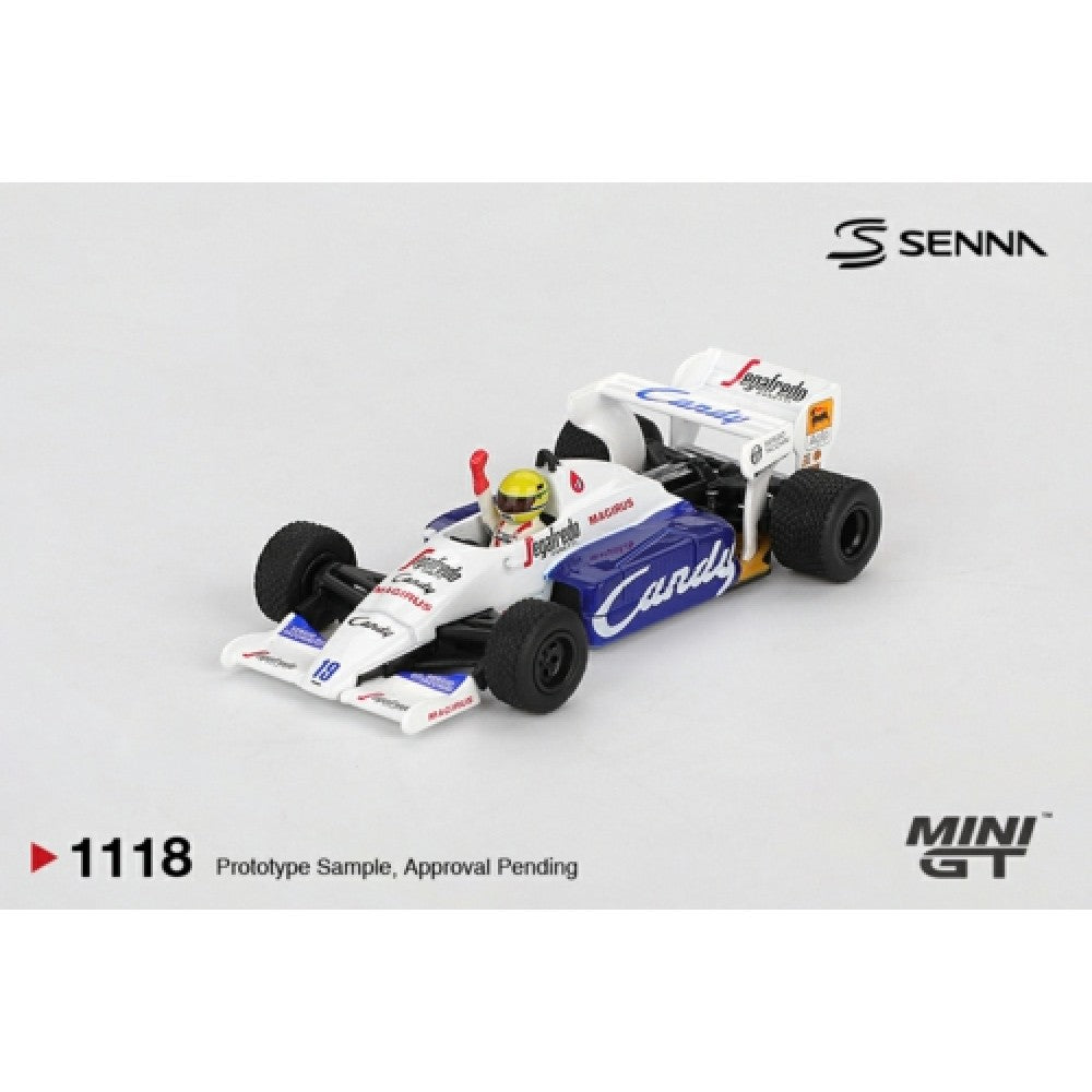 PRE ORDER STOCKS DUE FEBRUARY / MARCH 2026 1/64 MINI GT MGT01118-BL TOLEMAN TG184 NO.19 AYRTON SENNA 1984 MONACO GRAND PRIX 2ND PLACE - BLISTER PACKAGING