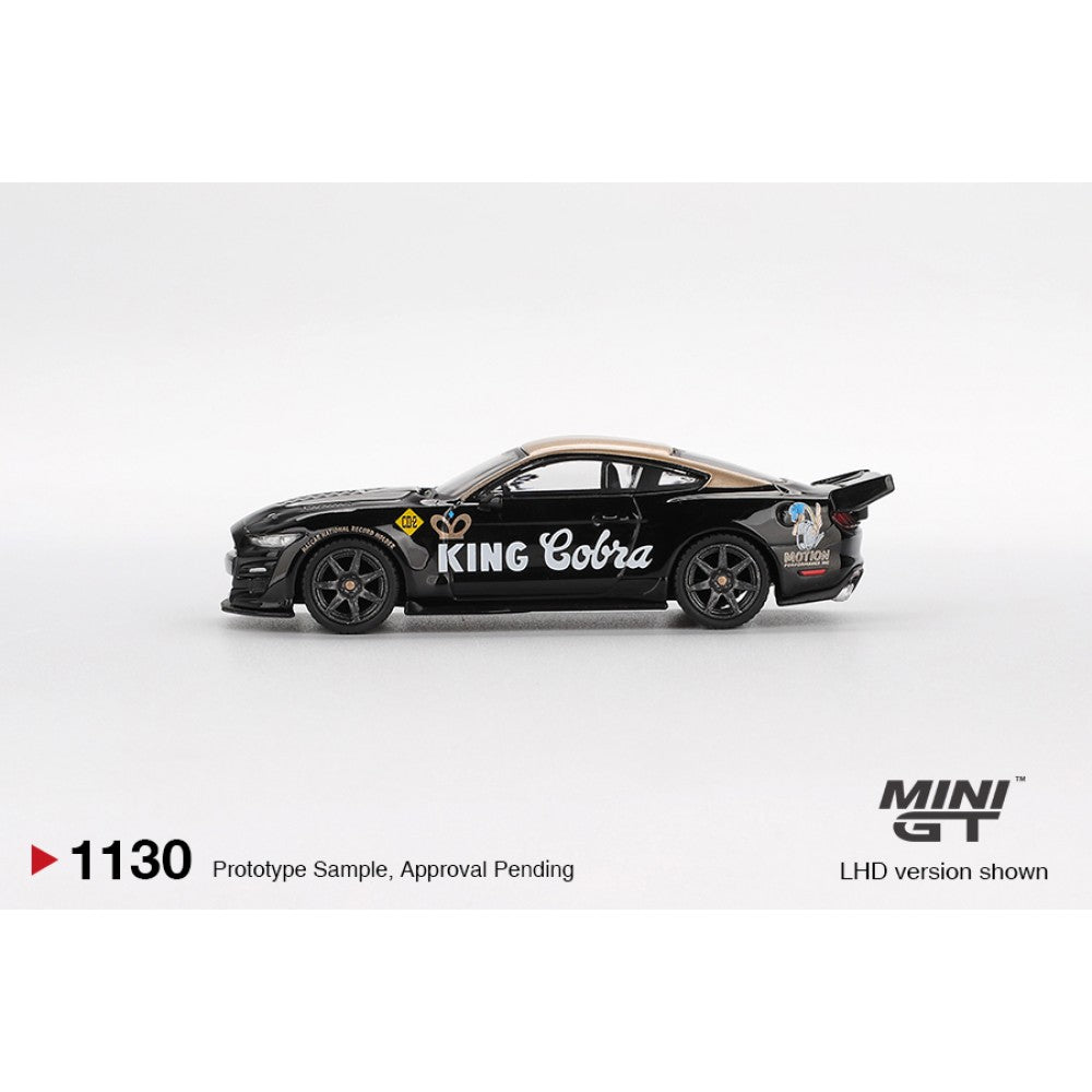 Shelby GT500 Dragon Snake Concept Black/Gold (LHD) 1:64 Mini GT Model Car (MGT01130-L)