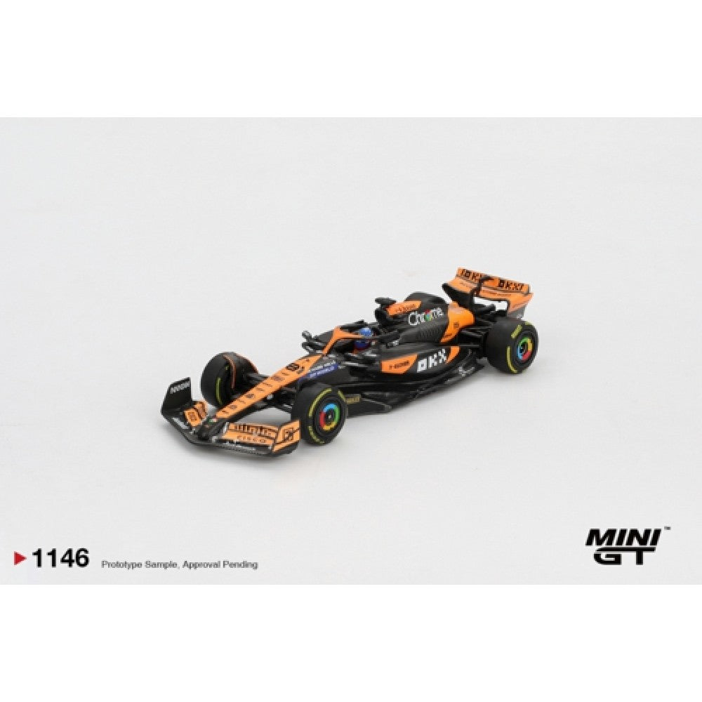 Pre-Order - 1:64 MINI GT McLaren MCL38 No.81 Oscar Piastri 2024 F1 2024 Hungarian GP Winner MGT01146-L Stocks Due Apr / May 2026