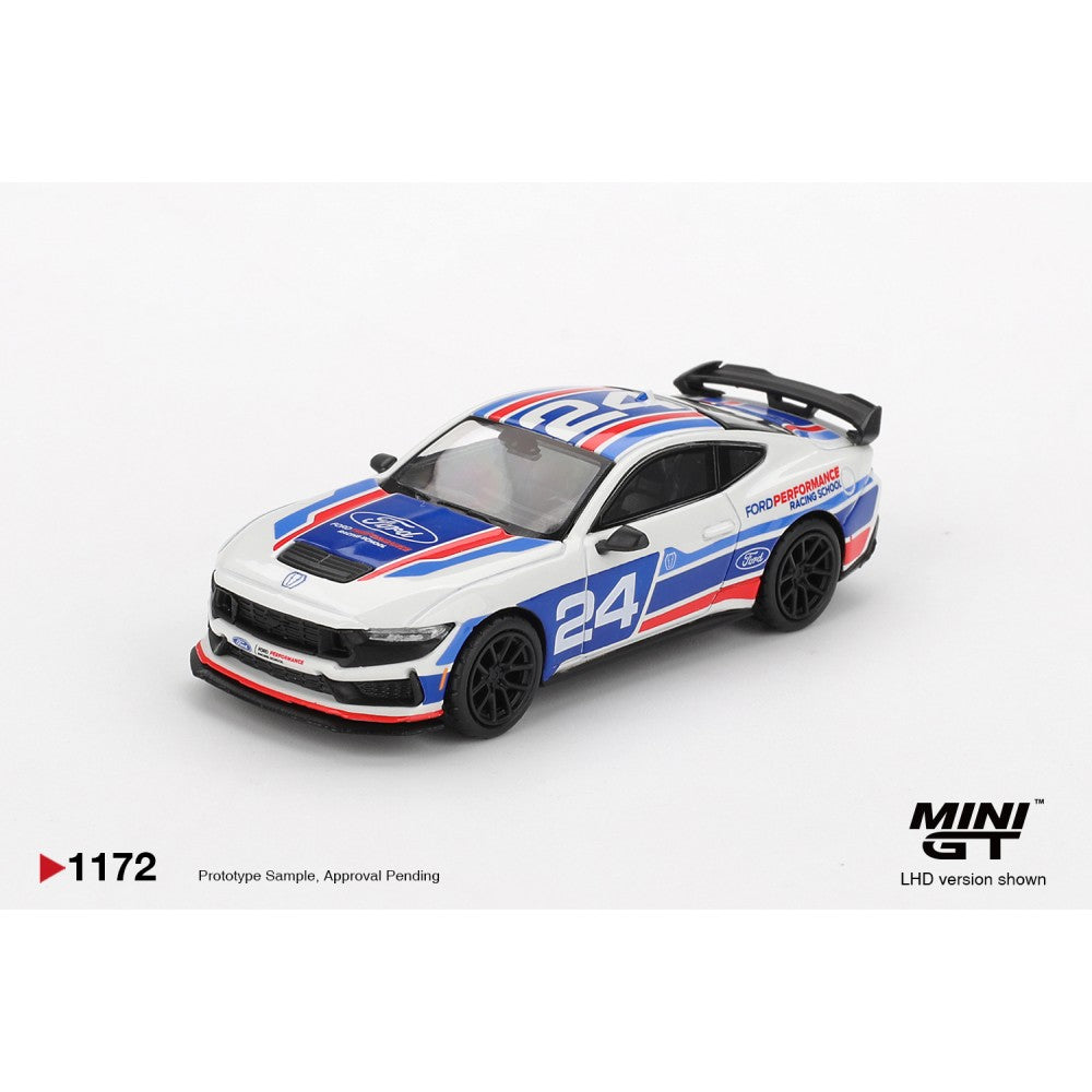 Pre-Order - 1:64 MINI GT Ford Mustang Dark Horse No.24 Ford Performance Racing School (Lhd) Blister Packaging MGT01172-BL Stocks Due Aug / Sept 2026