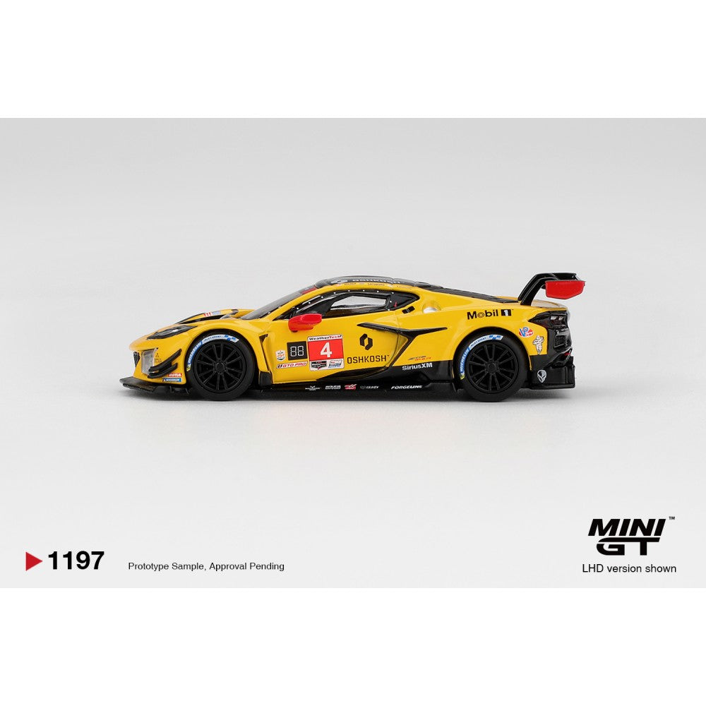 Pre-Order - 1:64 MINI GT Chevrolet Corvette Z06 GT3.R No.4 Corvette Racing By Pratt Miller Motorsports 2025 Imsa Daytona 24 Hrs (Lhd) MGT01197-L Stocks Due Sept / Oct 2026
