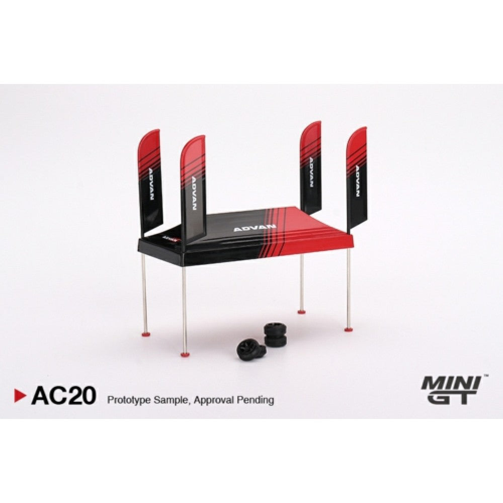 1:64 MINI GT Paddock Service Tent Set - Advan MGTAC20