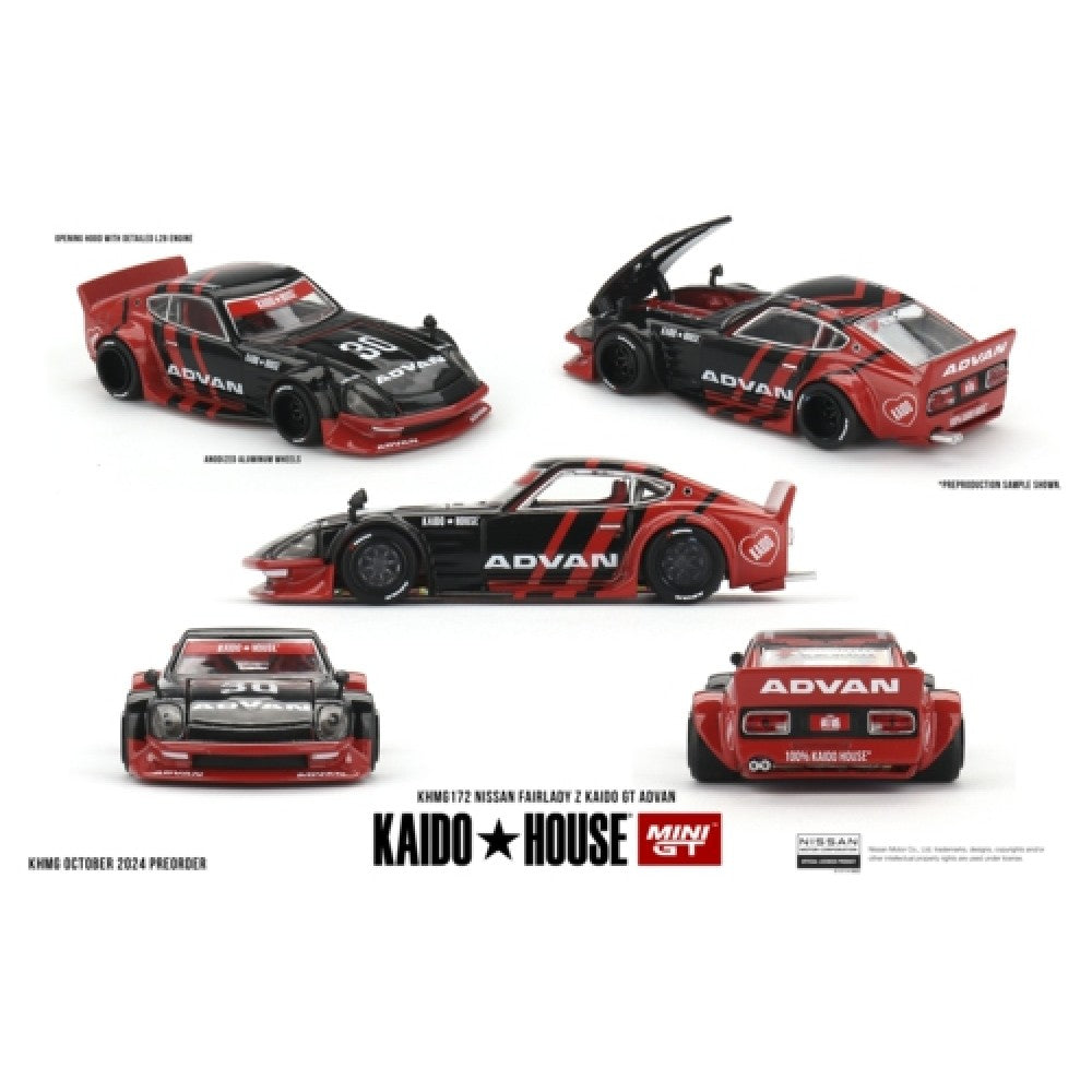 1:64 MINI GT MGTKHMG172 KAIDO HOUSE NISSAN FAIRLADY Z KAIDO GT ADVAN
