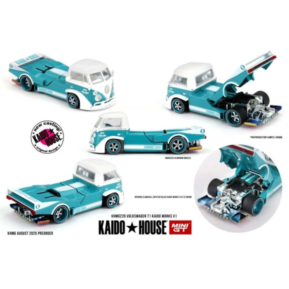 PRE ORDER STOCKS DUE JANUARY / FEBRUARY 2026 1:64 MINI GT MGTKHMG220 VOLKSWAGEN T1 KAIDO WORKS V1