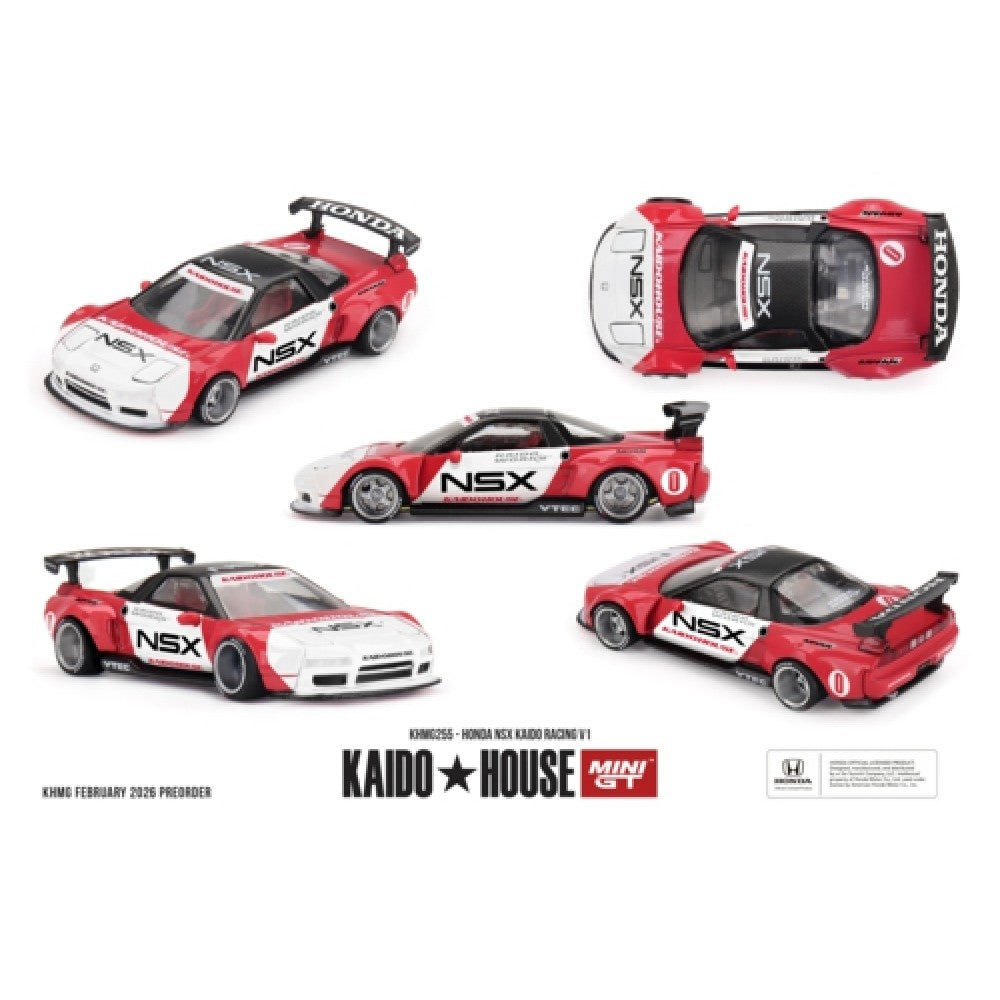 Pre-Order - 1:64 MINI GT Honda NSX Kaido Racing V1 MGTKHMG255 Stocks Due Sept / Oct 2026