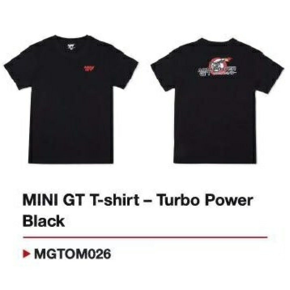Available to Order – T-shirt - Turbo Power Black - Xxl Mini GT Model (MGTOM026-XXL)