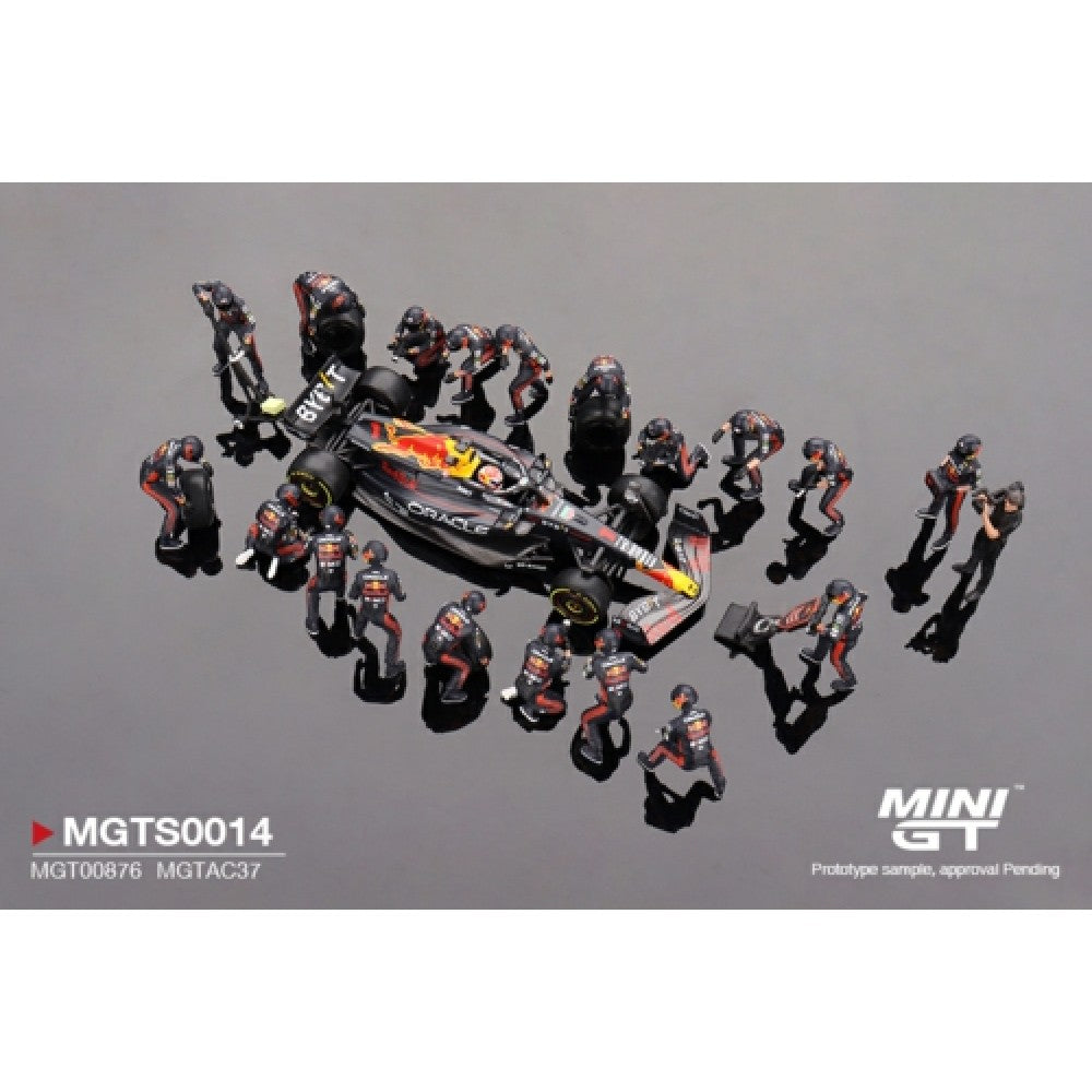 Oracle Red Bull RB19 #1 Verstappen F1 2023 Japanese GP Pit Crew Set Limited Edition 1:64 (MGTS0014)