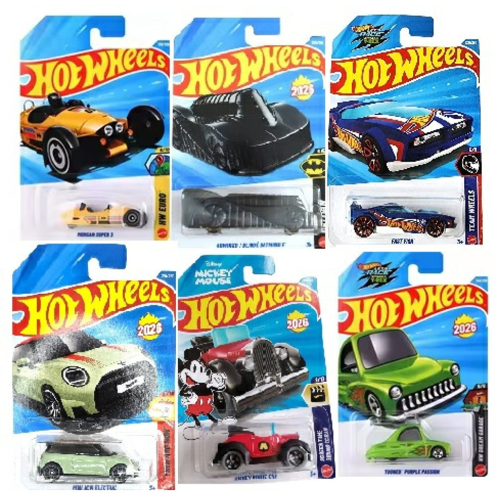 MHWC4982-99NN - New Release X72 Hotwheels Basic 2026 Worldwide Assortment Of 72 Wave 13 Hot Wheels Model