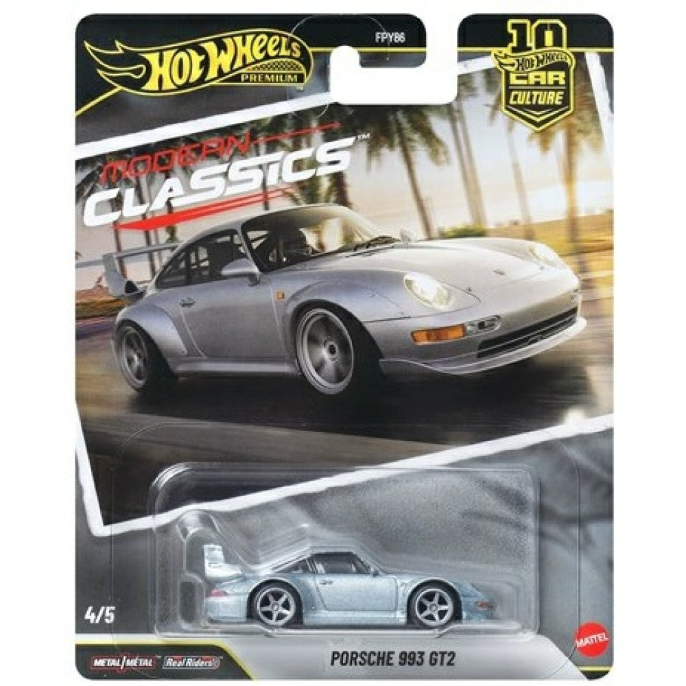 Available to Order – Hot Wheels Premium Modern Classics Porsche 993 Gt2 4/5 1:64 Mattel Toys Model (MHWFPY86-JKF16)