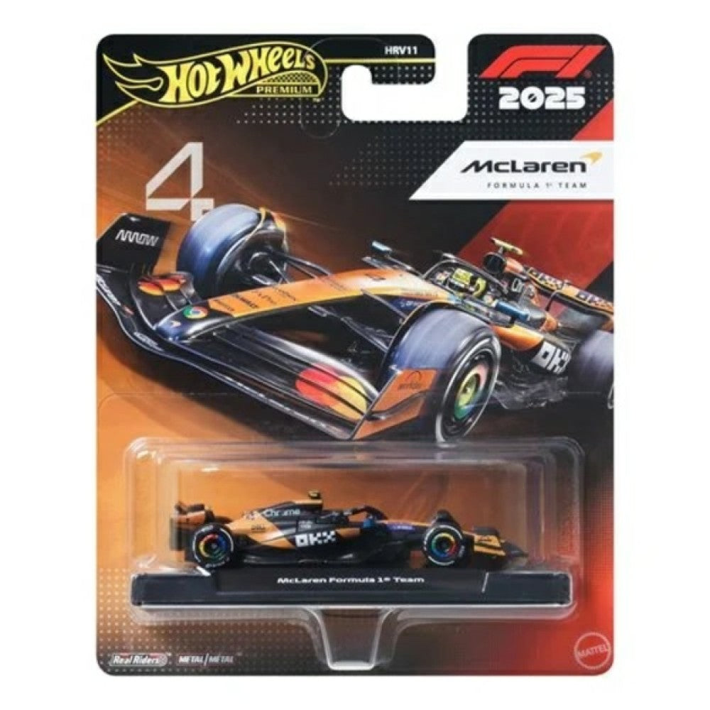 Available to Order – Hot Wheels Premium Formula 1 McLaren No.4 Lando Norris Mattel Toys Model (MHWHRV11-JKD88)