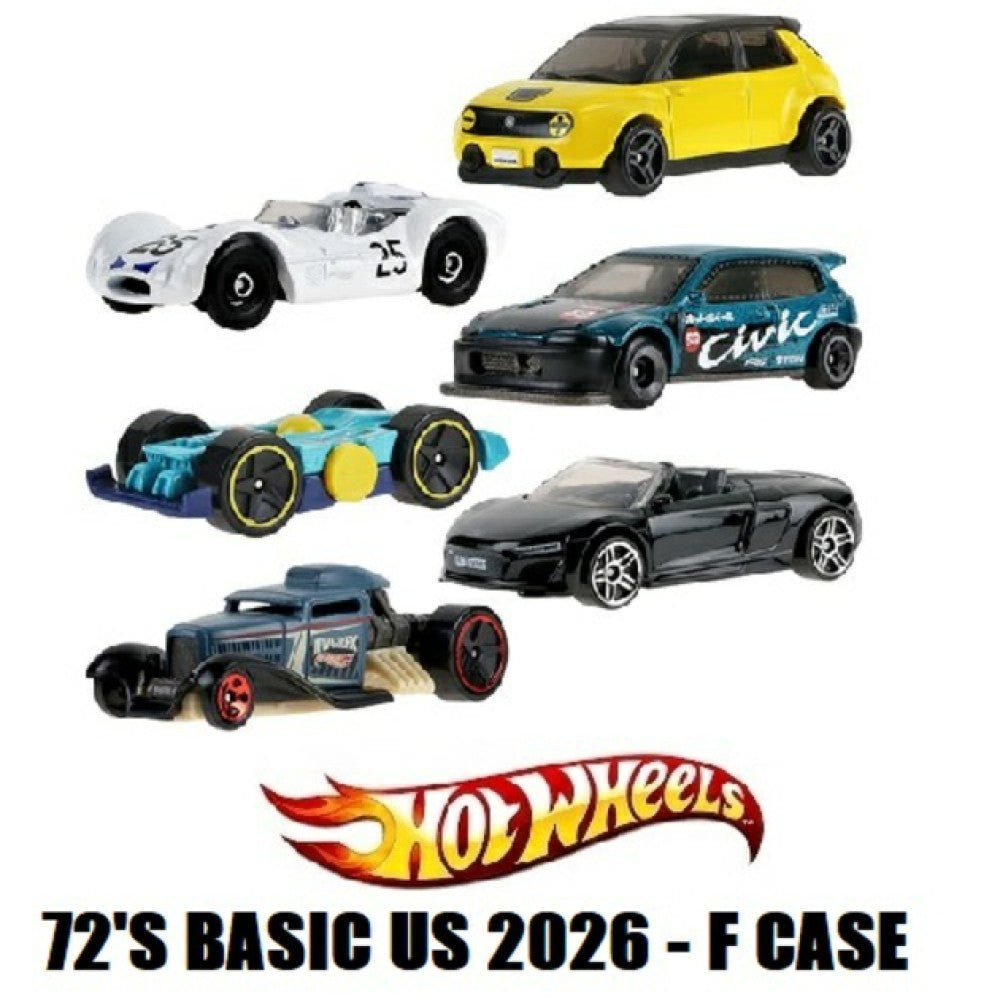 Available to Order – X72 Hot Wheels Basic US 2026 Assortment Wave 6 Model (MHWL2593-973F)