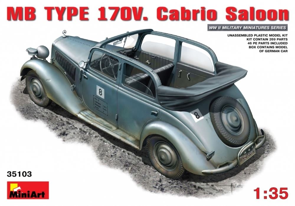 MB Type 170V German Cabrio Saloon 1:35 – diecast model