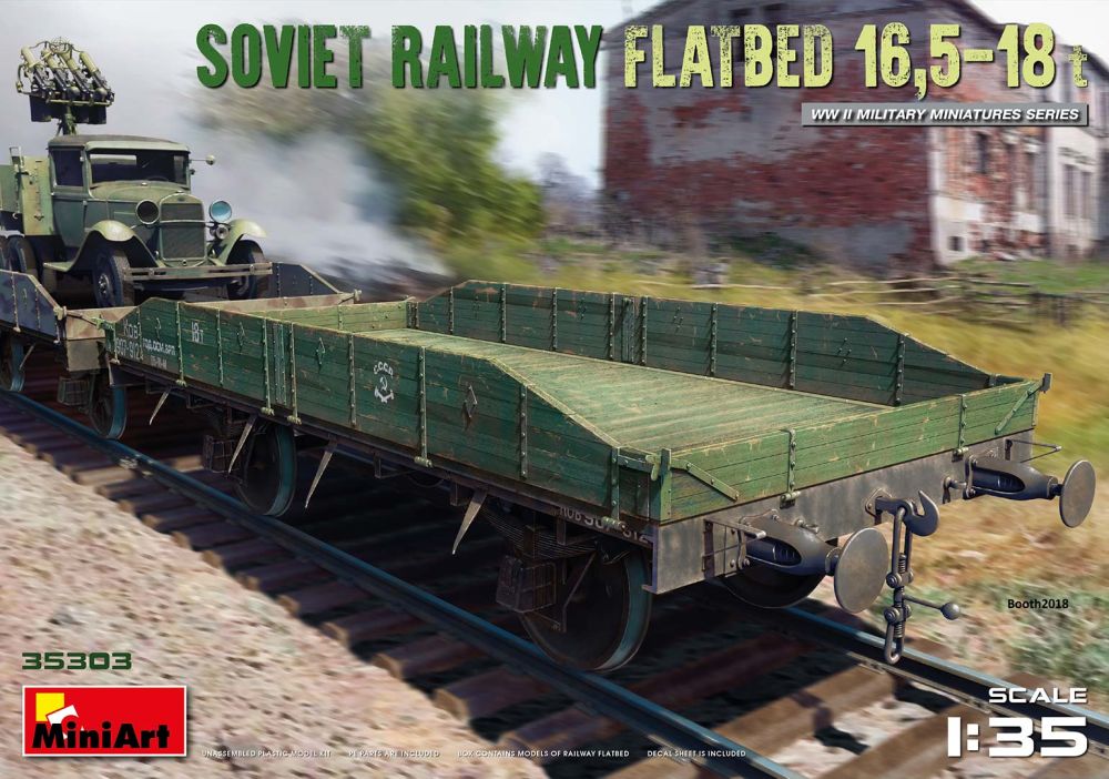 Available to Order – Soviet Railway Flatbed 16.5-18t 1:35 (MIA 35303)