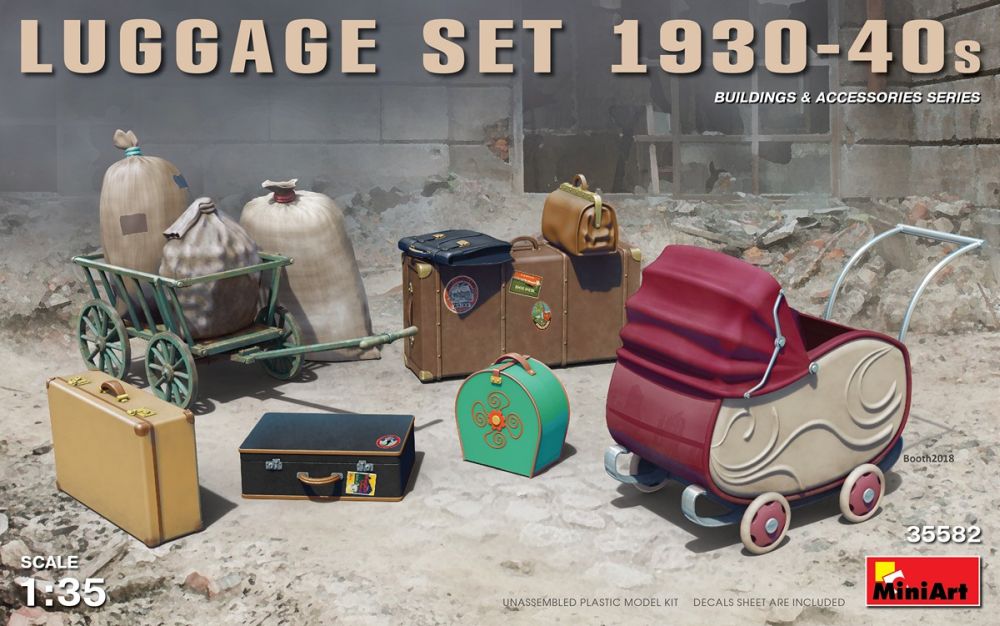 Luggage Set 1930-40s 1:35 Miniart Model
