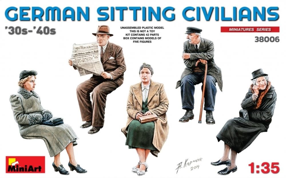 Sitting Passengers 1:35 Miniart Model