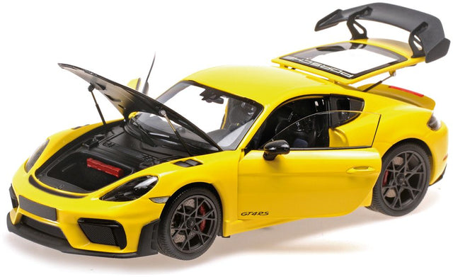 Available to Order – Porsche Cayman Gt4 Rs 2024 -Yellow W/ Weissach Package 1:18 (MIN 110 062124)