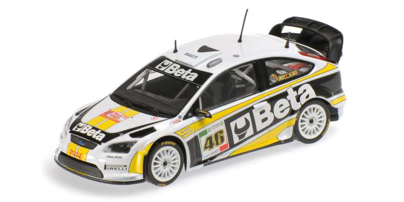 Available to Order – Ford Focus Rally 'Beta' Monza08 Rossi/Cass 1:43 (MIN 400 088946)