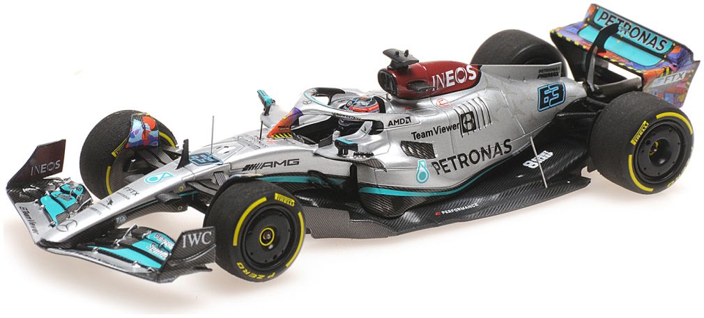 Mercedes-Amg W13 E Performance 2022, G. Russell, Miami Gp 1:43 – diecast model