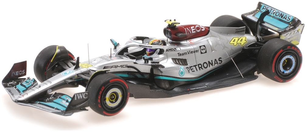 Mercedes-Amg W13 E Performance 2022, L. Hamilton, 3rd British Gp 1:43 – diecast model