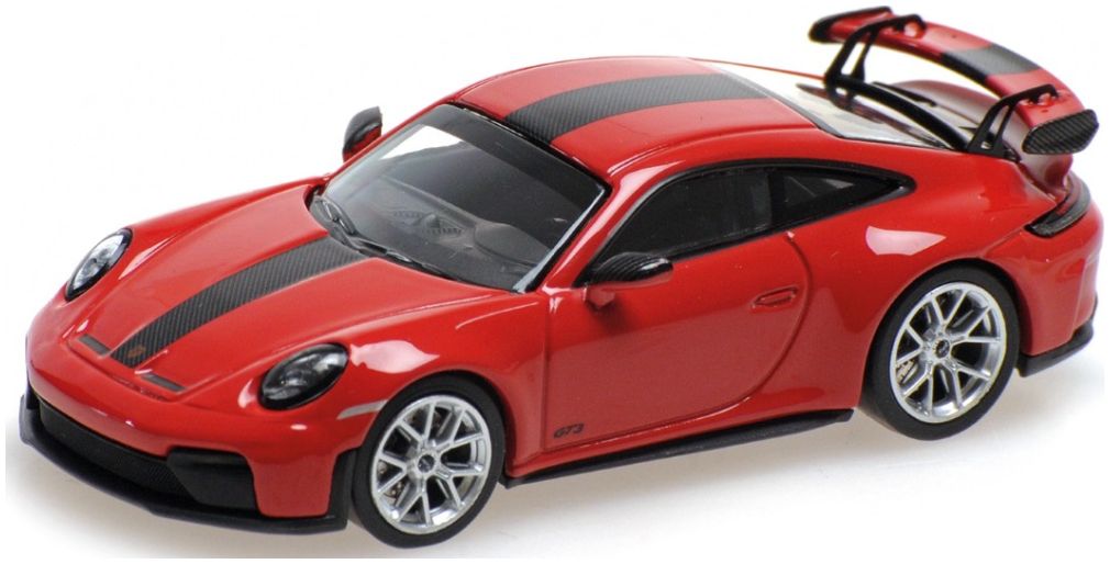 Porsche 911 (992.2) GT3 2025 Red W Weissach Package 1:64 Minichamps Model