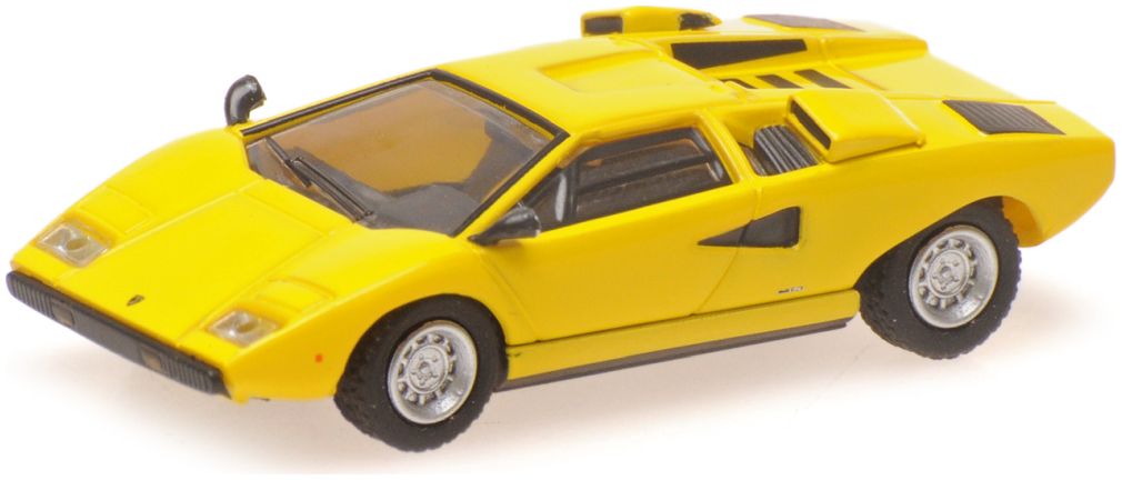 Lamborghini Countach Lp 400 1974, Yellow 1:87 Minichamps Model