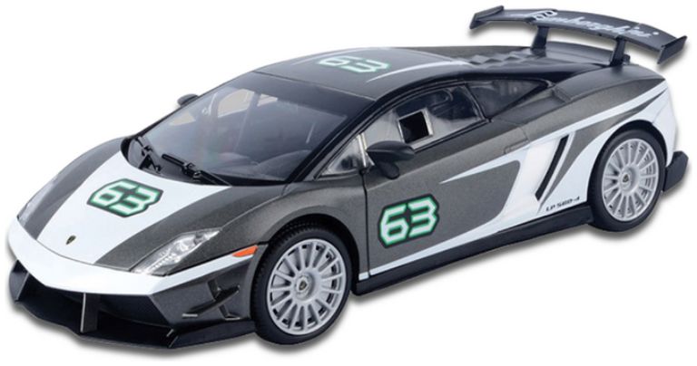 Lamborghini Gallardo LP 560-4 Super Trofeo Grey/White GT Racing 1:24 – diecast model