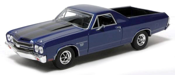 Chevrolet El Camino, 1970, met blue 1:24 – diecast model