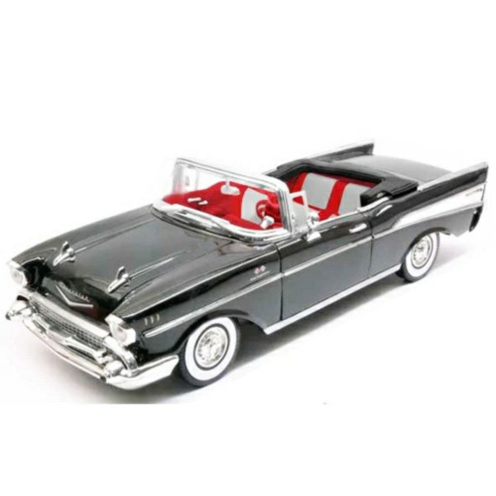Available to Order – 1957 Chevrolet Bel Air James Bond Black 1:18 MotorMax Model (MTX79831)