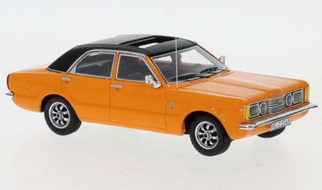 Available To Order – Ford Taunus GXL 4-door Orange/Black 1973 1:43 Neo Scale Models (NEO 45134)