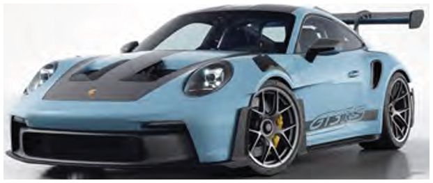 Available to Order – Porsche 911 GT3 RS w/Weissach Pack Light Blue 2022 1:18 Norev Model (NOV 187367)