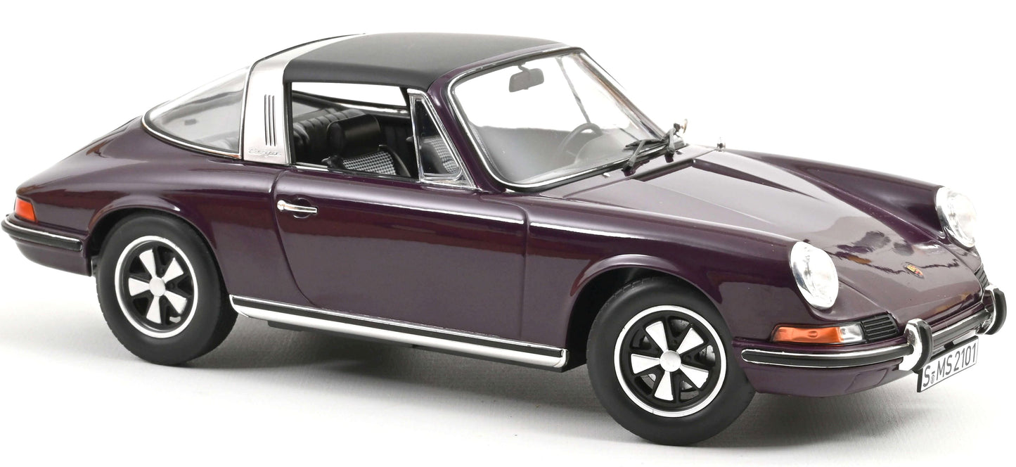 Available to Order – Porsche 911 E Targa 1971 Violet 1:18 Norev Model (NOV 187644)