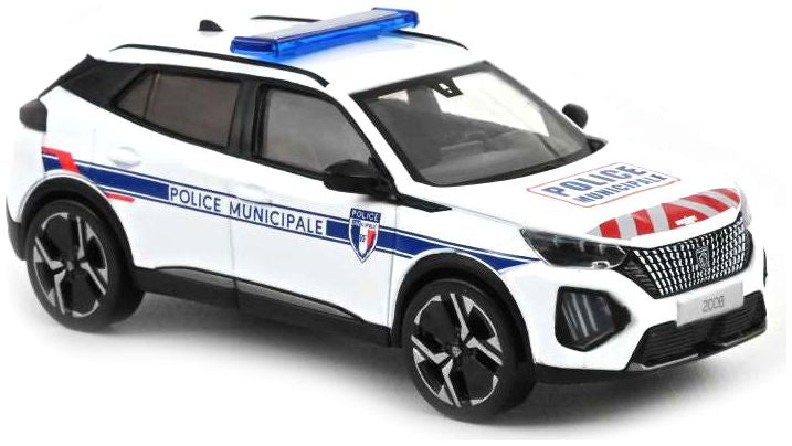 Peugeot 2008 2024 Police Municipale w/Red/White 1:43 Norev Model