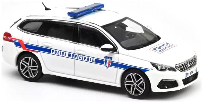 Peugeot 308 SW 2018 Police Municipale 1:43 Norev Model