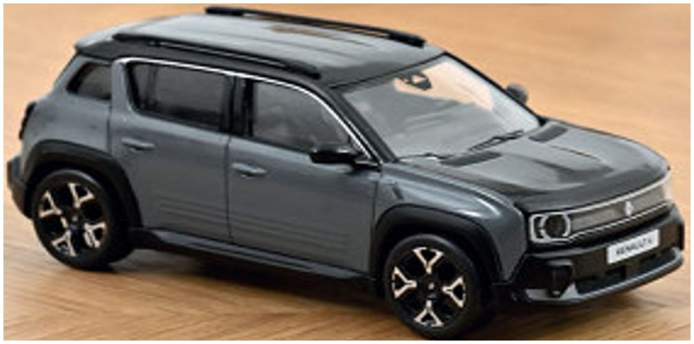 Available to Order – Renault 4 E-Tech Electric Urban Grey 2025 1:43 Norev Model (NOV 510061)