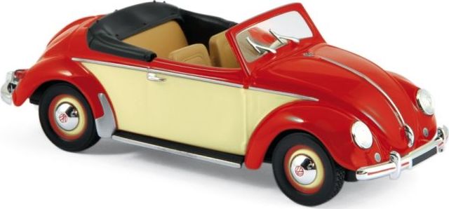 VW Hebmuller 1949 Red/Creme 1:43 Norev Model